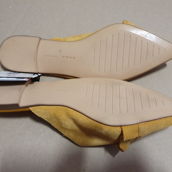 Zara Women's Leather flat sandals - Size 36 - New - Picture 7 of 11